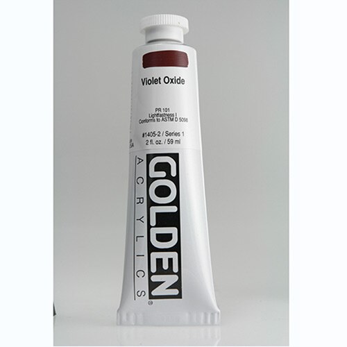 Golden, Heavy Body, Acrylic, Paint, 2oz, Violet Oxide